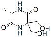 2,5-Piperazinedione,3,3-bis(hydroxymethyl)-6-methyl-,(6S)-(9CI) 结构式