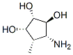 1,2,3-Cyclopentanetriol, 4-amino-5-methyl-, (1S,2S,3S,4R,5S)- (9CI) 结构式