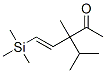 4-Penten-2-one, 3-methyl-3-(1-methylethyl)-5-(trimethylsilyl)- 结构式