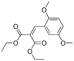 (2,5-二甲氧基苄亚基)丙二酸二乙基酯 结构式