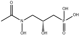 [(R)-3-(Acetylhydroxyamino)-2-hydroxypropyl]phosphonic acid 结构式