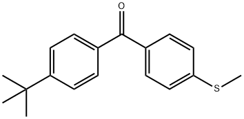 4-TERT-BUTYL-4'-(THIOMETHYL)BENZOPHENONE 结构式