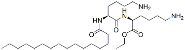 N(alpha)-palmitoyl-lysyllysine ethyl ester 结构式