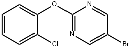 5-BROMO-2-(2-CHLOROPHENOXY)PYRIMIDINE 结构式