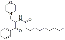 2-decanoylamino-3-morpholinopropiophenone 结构式