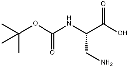 (S)-3-氨基-2-(叔丁氧羰基氨基)丙酸 结构式