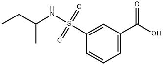 3-[(丁-2-基)氨磺酰基]苯甲酸 结构式