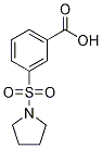 3-(吡咯烷-1-磺酰基)-苯甲酸 结构式