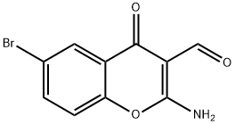 2-氨基-6-溴-4-氧-4H-1-苯并吡喃-3-甲醛 结构式