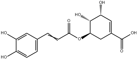 5-O-咖啡酰莽草酸 结构式