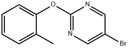 5-BROMO-2-(O-TOLYLOXY)PYRIMIDINE 结构式