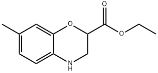 7-甲基-3,4-二氢-2H-苯并[B][1,4]噁嗪-2-羧酸乙酯 结构式