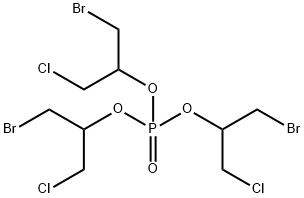 tris[2-bromo-1-(chloromethyl)ethyl] phosphate  结构式