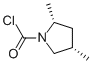 1-Pyrrolidinecarbonyl chloride, 2,4-dimethyl-, cis- (9CI) 结构式