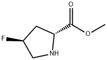 (2R,4S)-4-氟-D-脯氨酸甲酯 结构式