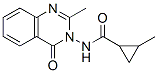 Cyclopropanecarboxamide, 2-methyl-N-(2-methyl-4-oxo-3(4H)-quinazolinyl)- 结构式