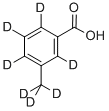 5-(甲基-D<SUB>3</SUB>)苯甲酸-2,3,4,6-D<SUB>4</SUB> 结构式