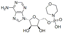 Morpholinophosphonic acid 5'-adenosyl ester 结构式