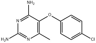 5-(4-Chlorophenoxy)-6-methylpyrimidine-2,4-diamine 结构式