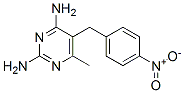 6-Methyl-5-(4-nitrobenzyl)pyrimidine-2,4-diamine 结构式