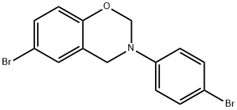 6-BROMO-3-(4-BROMO-PHENYL)-3,4-DIHYDRO-2H-BENZO[E][1,3]OXAZINE 结构式