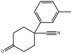 4-氧代-1-(M-甲苯基)环己甲腈 结构式