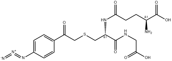 S-(P-AZIDOPHENACYL)GLUTATHIONE 结构式