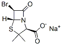 sodium [2S-(2alpha,5alpha,6alpha)]-6-bromo-3,3-dimethyl-7-oxo-4-thia-1-azabicyclo[3.2.0]heptane-2-carboxylate 结构式