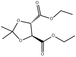 (4S,5S)-2,2-二甲基-1,3-二恶茂-4,5-二甲酸二乙酯 结构式