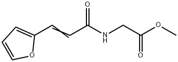 N-(2-呋喃亚甲基乙酰)甘氨酸甲酯 结构式