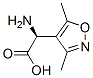 4-Isoxazoleaceticacid,alpha-amino-3,5-dimethyl-,(S)-(9CI) 结构式