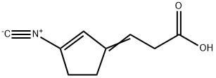 3-(3-isocyanocyclopent-2-enylidene)propionic acid 结构式