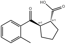 (1R,2R)-2-(2-甲基苯甲酰基)环戊烷-1-羧酸 结构式