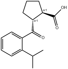 TRANS-2-(2-ISO-PROPYLBENZOYL)CYCLOPENTANE-1-CARBOXYLIC ACID 结构式