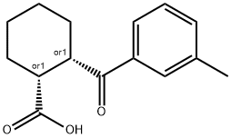 (1R,2S)-2-(3-甲基苯甲酰基)环己烷-1-羧酸 结构式