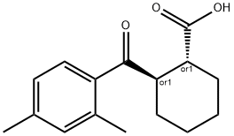 (1R,2R)-2-(2,4-二甲基苯甲酰基)环己烷-1-羧酸 结构式