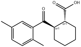 (1R,2R)-2-(2,5-二甲基苯甲酰基)环己烷-1-羧酸 结构式