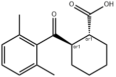 (1R,2R)-2-(2,6-二甲基苯甲酰基)环己烷-1-羧酸 结构式