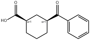 顺式-3-苯甲酰基环己烷-1-羧酸 结构式
