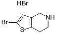 2-BROMO-4,5,6,7-TETRAHYDROTHIENO[3,2-C]PYRIDINE HYDROBROMIDE 结构式