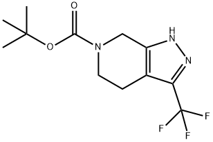 3-(三氟甲基)-4,5-二氢-1H-吡唑并[3,4-C]吡啶-6(7H)-羧酸叔丁酯 结构式