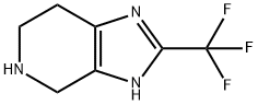 4,5,6,7-四氢-2-(三氟甲基)-3H-咪唑并[4,5-C]吡啶 结构式