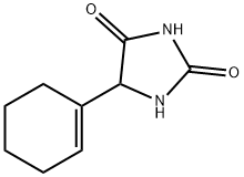 2,4-Imidazolidinedione,  5-(1-cyclohexen-1-yl)- 结构式