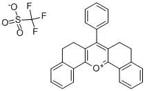 7-苯基-5,6,8,9-四氢二苯并[C,H]呫吨鎓三氟甲烷磺酸盐 结构式