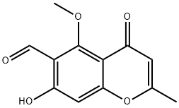 7-Hydroxy-5-methoxy-2-methyl-4-oxo-4H-1-benzopyran-6-carbaldehyde 结构式