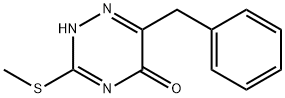 6-Benzyl-3-(methylsulfanyl)-1,2,4-triazin-5(2H)-one 结构式