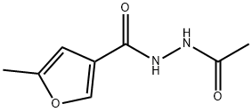 3-Furancarboxylic  acid,  5-methyl-,  2-acetylhydrazide 结构式