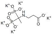 N-(1,1-二磷酰乙基)-Β-丙氨酸钾盐 结构式