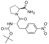 N-(tert-butoxycarbonyl)-4-nitro-3-phenyl-L-alanyl-L-prolinamide 结构式