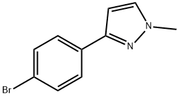 3-(4-溴苯基)-1-甲基-1H-吡唑 结构式
